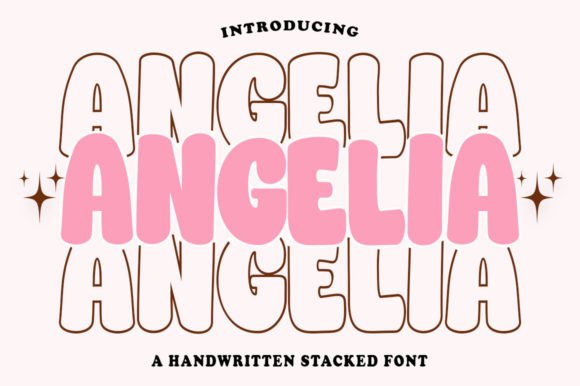 Angelia Stacked: A Display Font of Extraordinary Allure