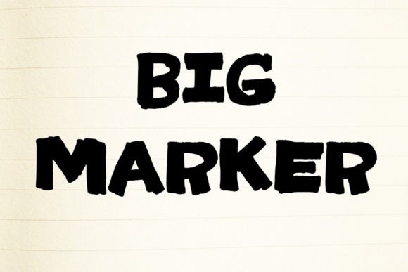 Big Marker: The Bold Display Font for Eye-Catching Designs