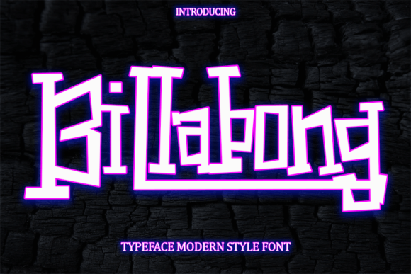 Billabong: A Cool, Graffiti-Styled Display Font