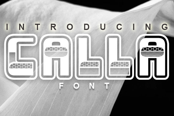 Calla: A Textured Display Font for Bold Design