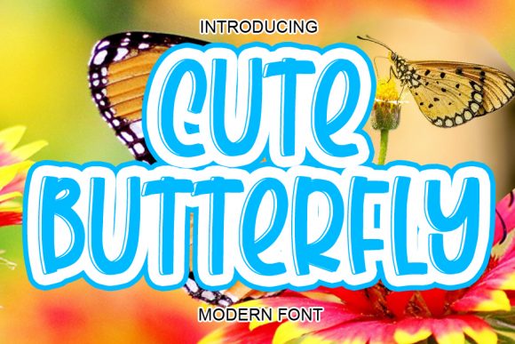 Cute Butterfly: A Playful Display Font for Creative Projects