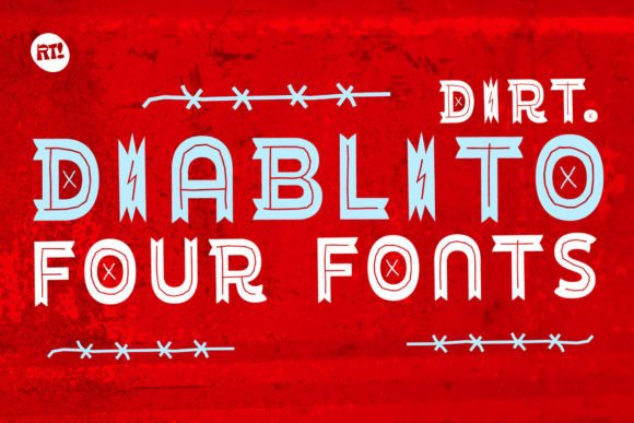 Diablito Dirt: A Playful Display Font for Creative Projects