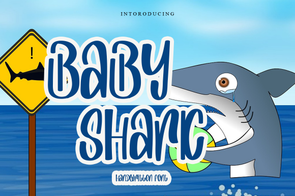 Discover the Playful Charm of the Baby Shark Display Font