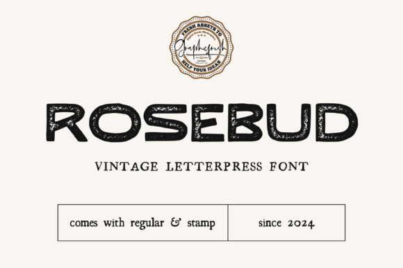 Discovering Rosebud: A Vintage Font with Timeless Charm