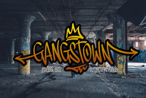 Gangstown: A Bold Graffiti Display Typeface
