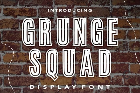 Grunge Squad: The Display Font That Elevates Any Design