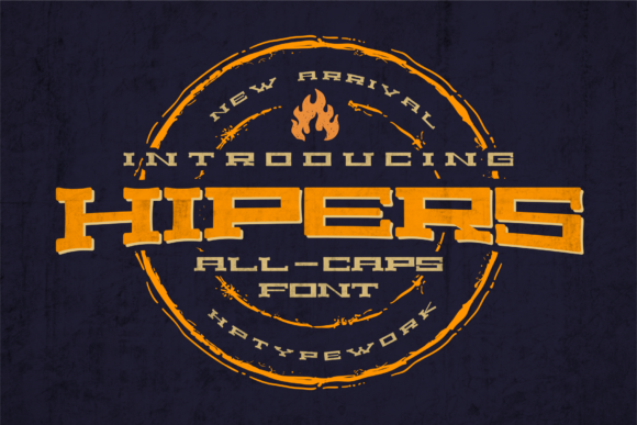 Hipers: A Vintage Display Font for Modern Designs