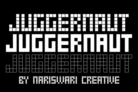 Juggernaut: A Modern Display Font for Bold Creations