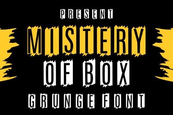 Mistery of Box: A Bold Grunge Display Typeface