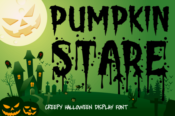 Pumpkin Stare: A Halloween Display Font