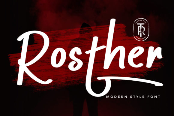 Rosther: A Charming Display Font for Elegant Designs