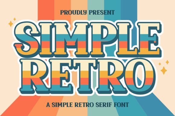 Simple Retro: A Sweet Display Font for Creative Projects