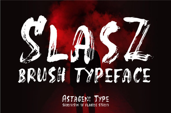 Slasz Brush: A Handmade Watercolor Typeface for Creative Projects