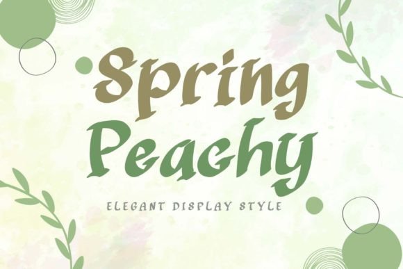 Spring Peachy: A Fresh and Elegant Display Font