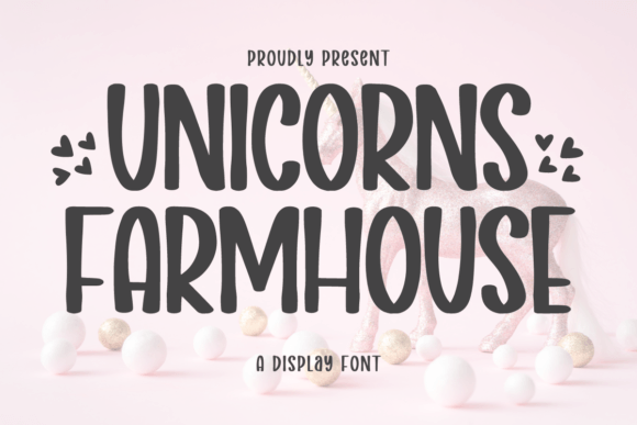 Unicorns Farmhouse: A Playful & Charming Display Font