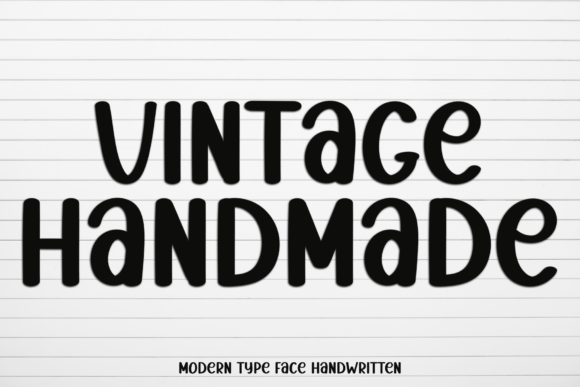 Vintage Handmade: A Playful Display Font for Creative Projects